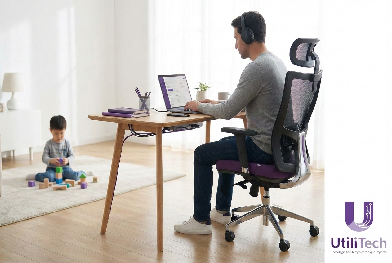 Setup Home Office com Crianças: 5 Itens Que Realmente Funcionam no Dia a Dia