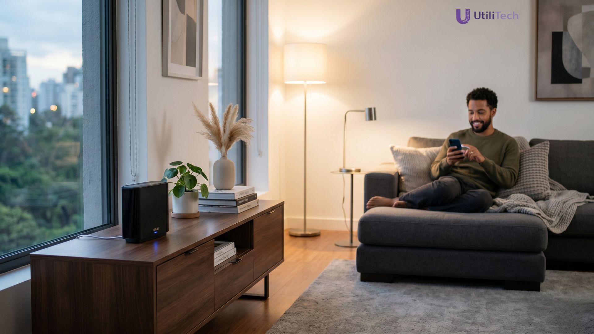 Pessoa verificando se alguém está usando meu Wi-Fi no roteador de casa